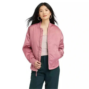 NWT | a new day x Target| Women's Bomber Jacket Berry Pink - Size XL